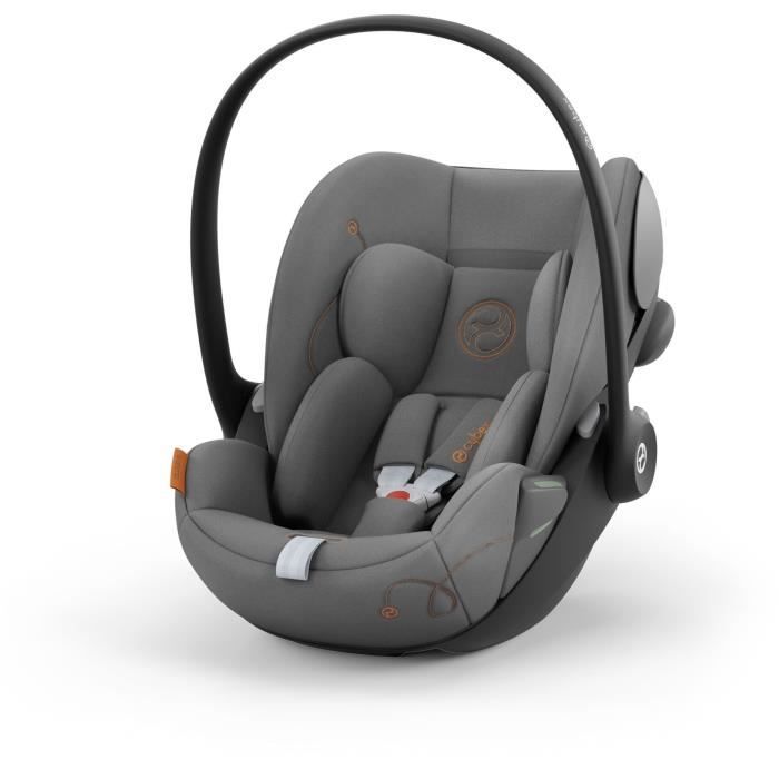 Cloud G CYBEX i-Size baby-autostoeltje - Liggend - Ademende stof - Vliegtuiggoedkeuring - Moon Black