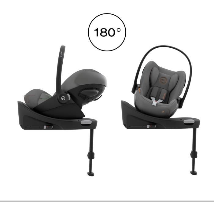 Cloud G CYBEX i-Size baby-autostoeltje - Liggend - Ademende stof - Vliegtuiggoedkeuring - Moon Black